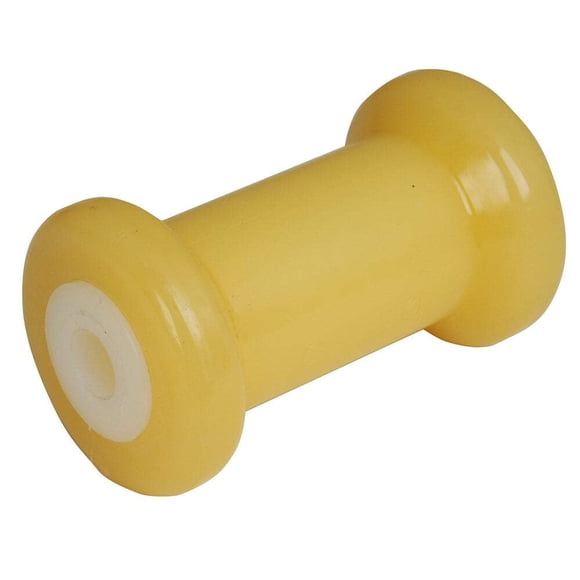 Rodillo para carrete CE Smith de 5 cm, amarillo, TPR, para eje de 5/8 pulgada