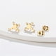 thumbnail image 4 of 1pair Stainless Steel Frog Earrings: Trendy Animal Studs for Men - Perfect Party Gift!, 4 of 4