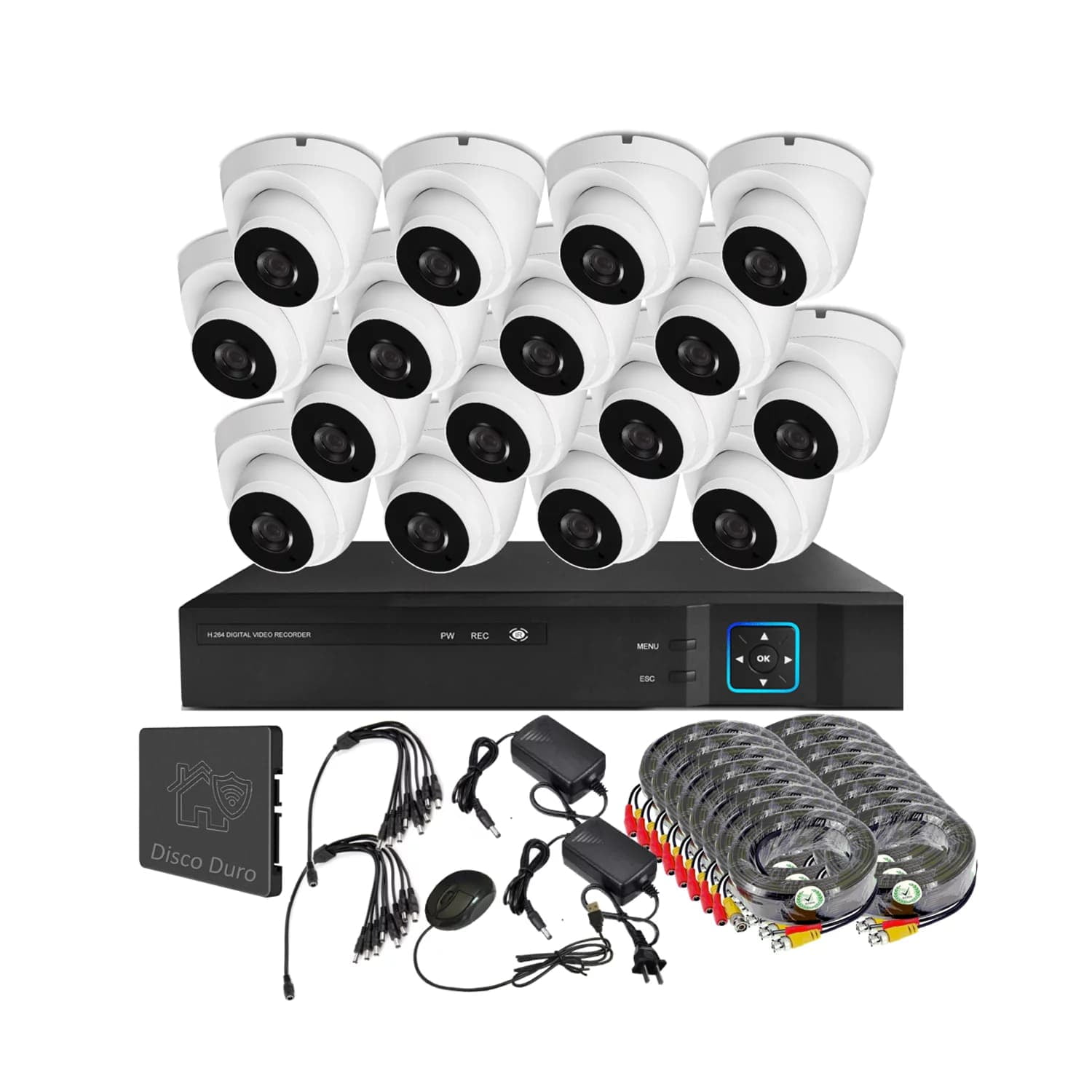 Vipa - Kit 16 Cámaras Seguridad Interior Con Disco Duro I116ldd