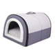 thumbnail image 4 of Casa para perros pequeños, cama para gatos, caseta extraíble cálida para gatos, perros pequeños, 2 en 1, casas para cachorros, cama suave para dormir Gris M, 4 of 5