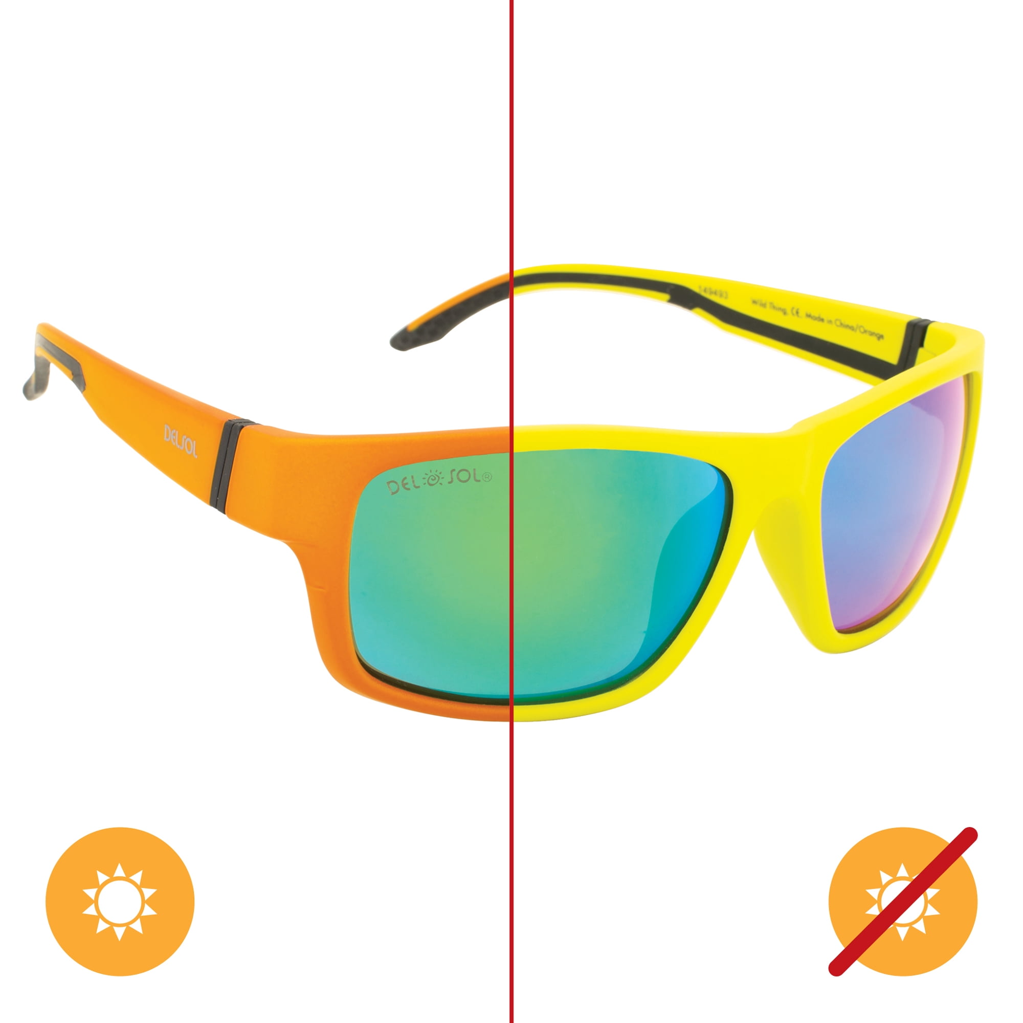Gafas De Sol Delsol Wild Thing Verde A Naranja Hombre
