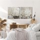 thumbnail image 3 of Decoración de pared Goldfoilart con flores blancas en flor, 60 x 60 cm x 2 (2 unidades), 3 of 8