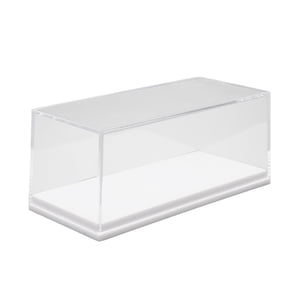 Magideal - Vitrina De Acrílico Para Colección, Organizador De Acrílico Apilable, Resistente Al Polvo, Para Coches De Juguete A Escala 1:87. Base Blanca