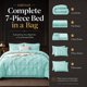thumbnail image 3 of Juego de Cama CozyLux King 7 piezas - Azul Spa, 3 of 9