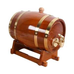 Bothyi - Dispensador De Barril, Barril De Vino Retro, Barril De Vino De Roble Para Bebidas, Cerveza, Decoración Del Hogar, 1,5 L