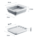 thumbnail image 2 of Estante escurridor plegable organizador cocina, 2 of 3
