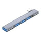 thumbnail image 2 of 4 En 1 Estación De Acoplamiento USB C Hub USB 3.0 Resistente 5Gbps Versátil De 3,6 Pulgadas De Largo, 2 of 5