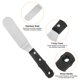 thumbnail image 4 of Uxcell No.3 Cuchillo de Paleta de Pintura Espátula Redonda de Acero Inoxidable para Óleo Acrílico, 4 of 6