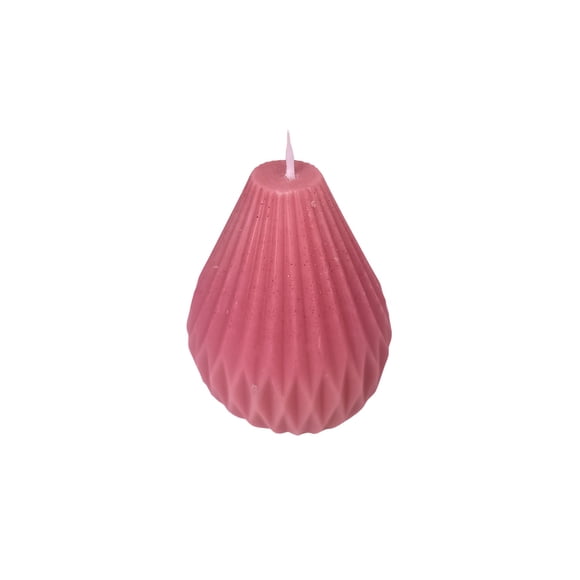 Vela Decorativa geométrica Gota (rosada)