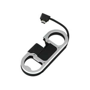 Dusted Llavero Multifuncional Con Cable Micro Usb Negro