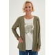 thumbnail image 1 of Polera Mujer Tapado Print Posicional Verde Militar, 1 of 4