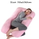 thumbnail image 5 of Almohada para embarazadas, almohada en forma de U desmontable y lavable, cojín grande, almohada de cintura, 5 of 5