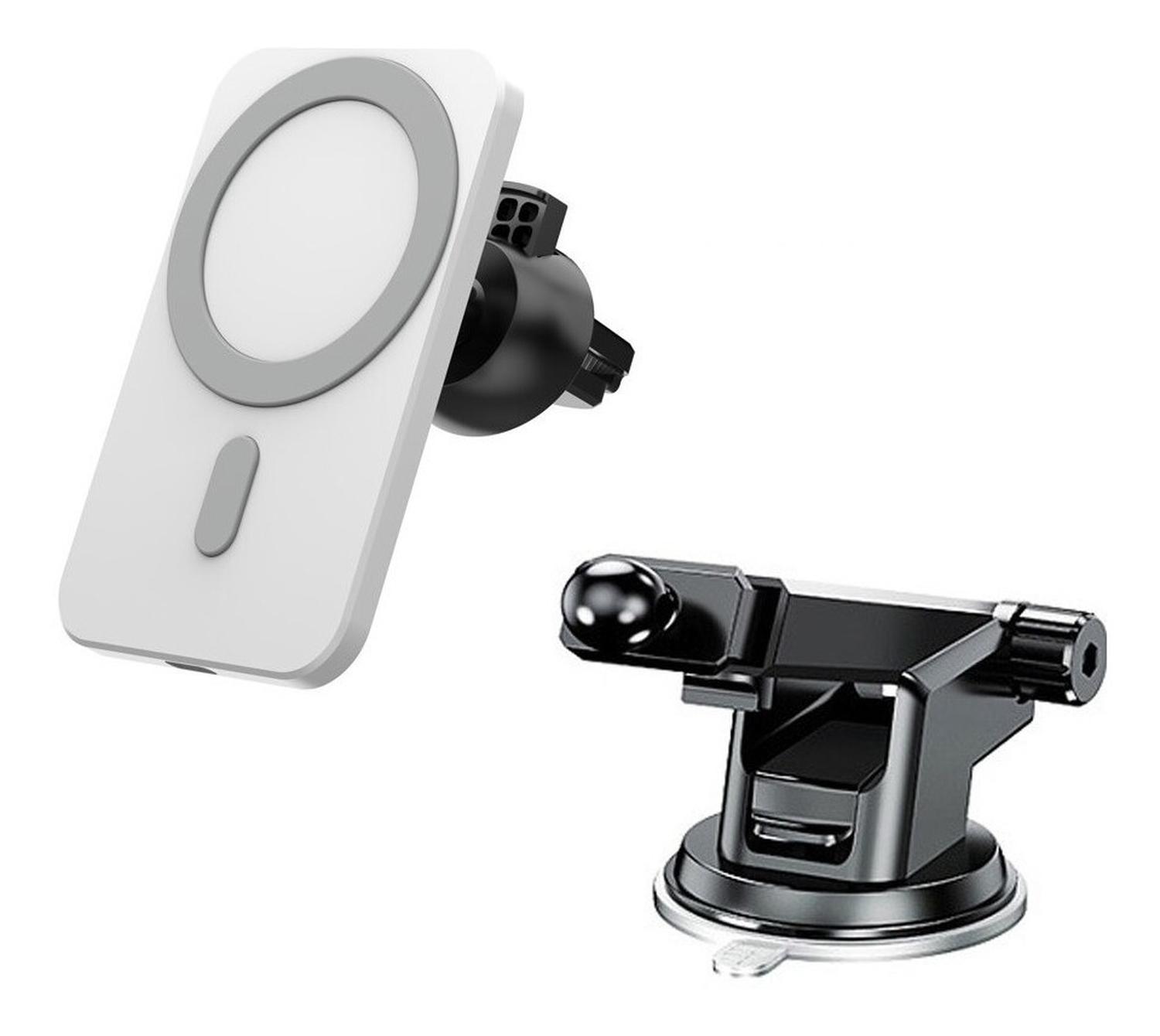 Genérico - Cargador Para Iphone Auto Inalámbrico Carga Rapida Blanco