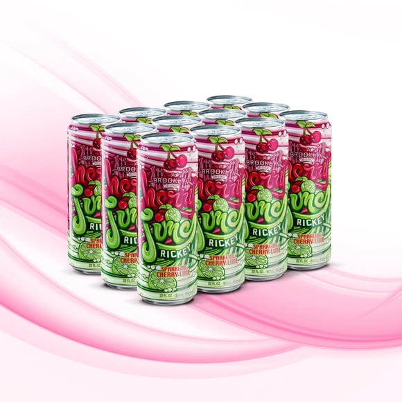Pack 12 unidades Rickey Cherry Lima, Lata 650 ml