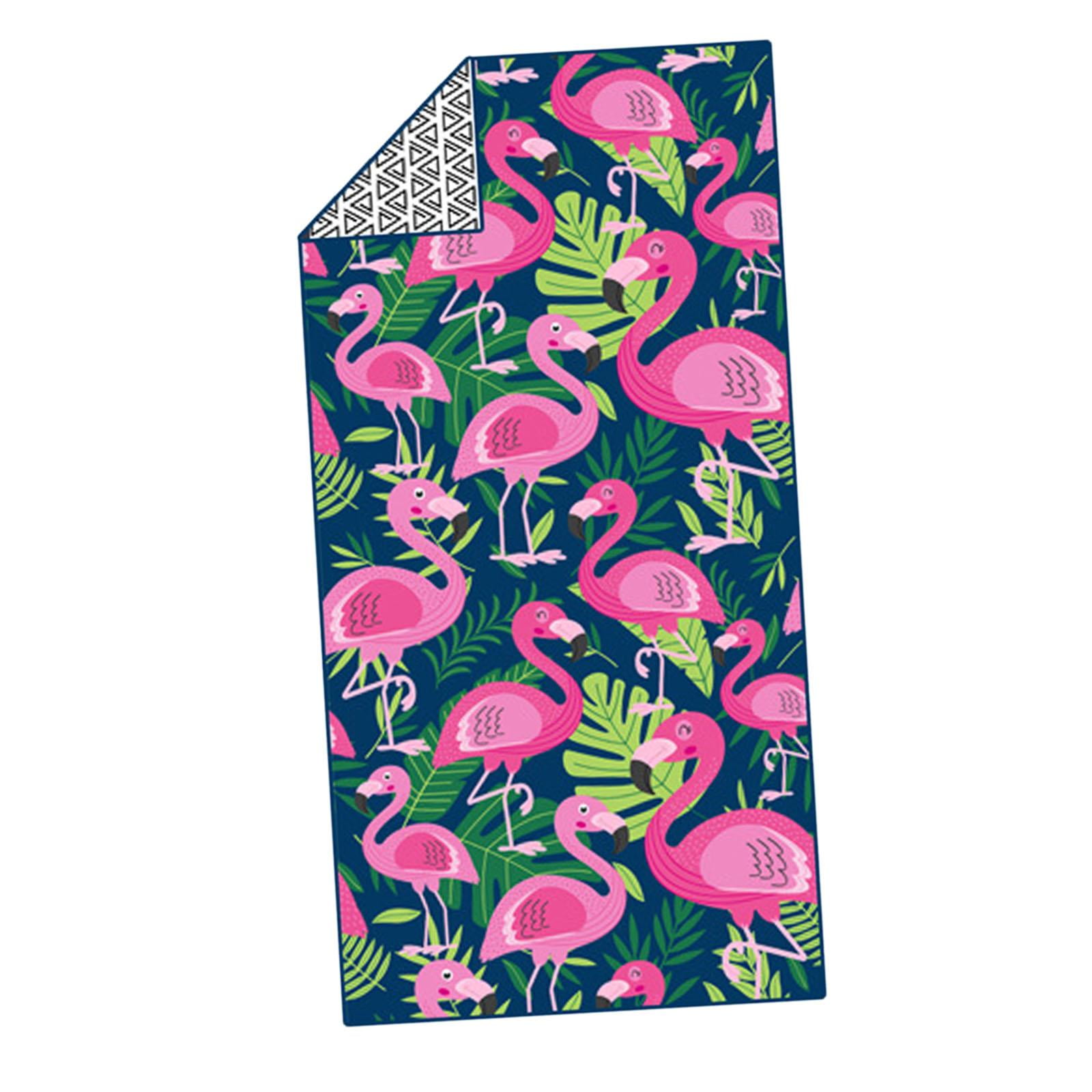 Bothyi - Toalla De Playa De Secado Rápido Absorbente Transpirable Toalla De Baño Para El Hogar Verano Senderismo Flamenco