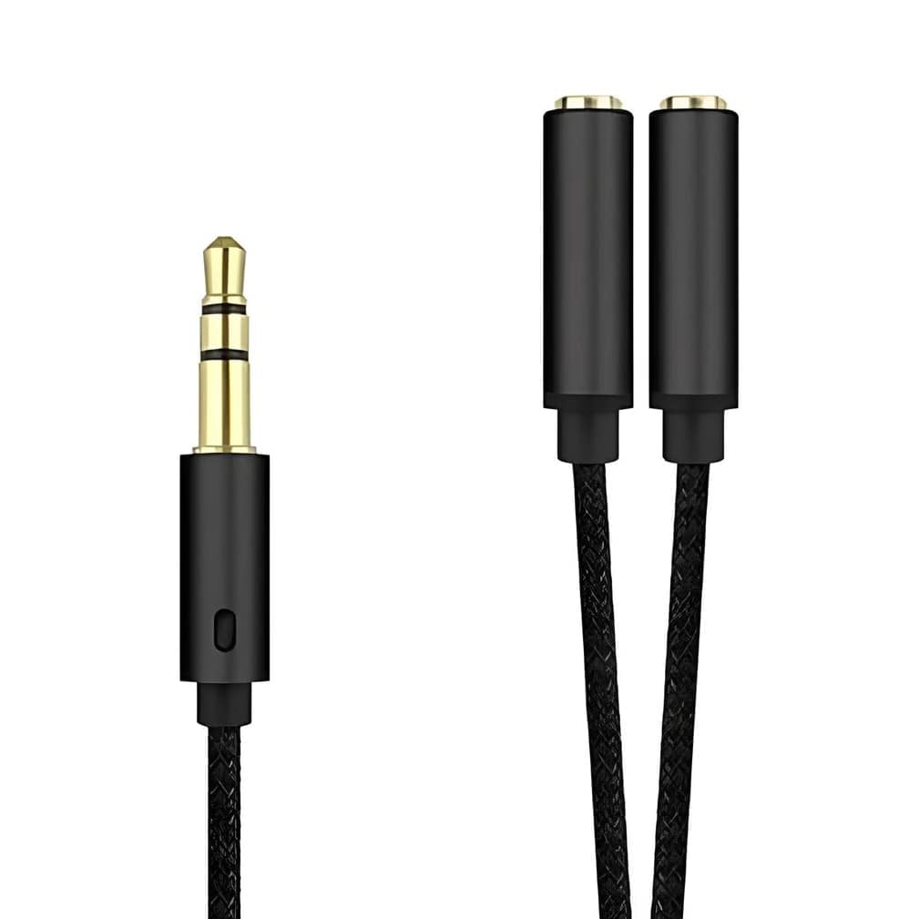 Eon - Cable Extensor De Audio Jack 3.5mm Doble Jack Hembra De 3.5