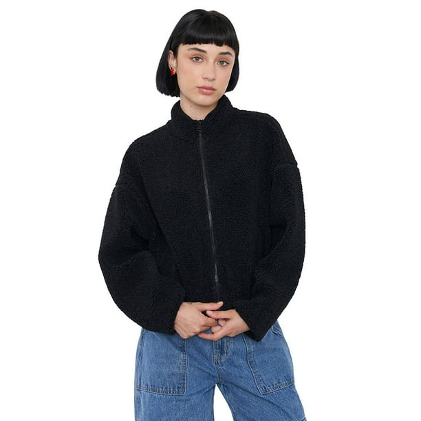 Polerón Mujer Corderito Negro Corona