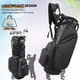 thumbnail image 3 of Bolsa de golf con soporte BOBOPRO de cuero PU impermeable, 14 compartimentos, 3 of 6