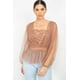thumbnail image 5 of Top Peplum De Crochet De Malla Transparente S, 5 of 22
