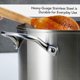 thumbnail image 5 of Olla KitchenAid de acero inoxidable cepillado de 8 litros con tapa, 5 of 9