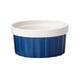thumbnail image 3 of Cuenco De Cerámica Duradero Para Hornear De Porcelana Para Soufflé, Creme Brulee Blue, 3 of 5