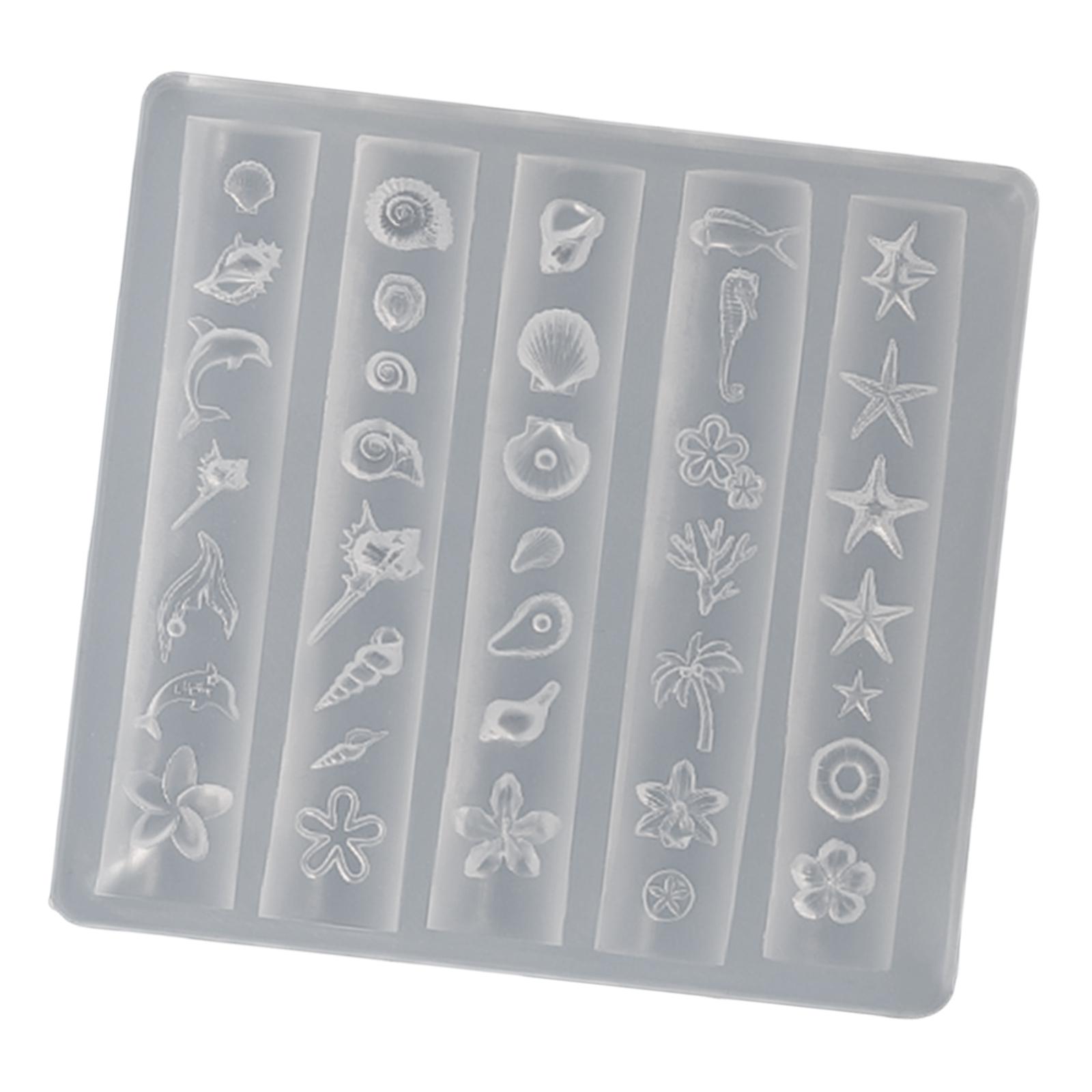 Ioensy - Modelo De Silicona De Concha, Modelo De Arte De Uñas Moderno Para Uñas, Artículos Pequeños, Manualidades De Bricolaje