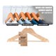 thumbnail image 2 of Perchas USTECH, ecológicas, con forma de arco, similares a la madera, paquete de 30, 2 of 8
