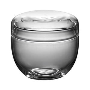 Bothyi - Dispensador De Té De Vidrio Con Bote De Té Con Tapa Para Refrigerador De Oficina De Encimera Grande