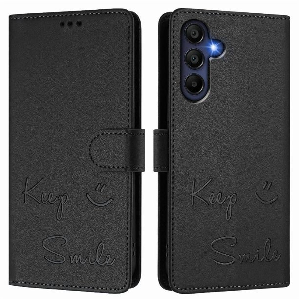 Funda Cartera para Samsung Galaxy A26 con Bloqueo RFID, Cierre Magnético y Ranuras Tarjetas Negro