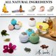 thumbnail image 4 of Set de bombas de baño Relaxcation orgánicas y veganas, 100 ml (6 x 100 g), 4 of 9