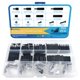 thumbnail image 1 of Set de espaciadores hexagonales de nailon negro COMRUN, 350 piezas, M2, de color negro, 1 of 7