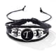 thumbnail image 1 of Stackable PU Leather Chain Bracelet - 26 English Letter Pattern - Perfect Birthday Gift for Personality Lovers!, 1 of 5
