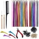 thumbnail image 1 of Kit De Oropel Para Extensiones De Cabello De 12 Colores, 2400 Hebras Para Peinar A Mujeres Y Hombres, 120cm, 1 of 5