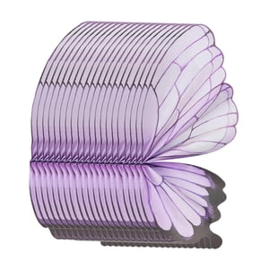 Magideal - 20 Piezas De Papel Para Envolver Flores, Suministros De Floristería, Ala De Mariposa, Papel De Embalaje De Moda Divertido Para Decoración De Fiesta De Violeta Negro