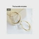 thumbnail image 1 of 18K Gold Plated Hoop Huggie Earrings: Perfect for Women & Girls' Parties & Holidays!, 1 of 5