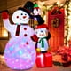 thumbnail image 1 of Inflables navideños AerWo con forma de muñeco de nieve y pingüinos de 1,8 m con luces, 1 of 3