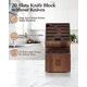 thumbnail image 3 of Bloque de almacenamiento de cuchillos Cook N Home, madera de acacia, 20 ranuras, 3 of 6