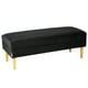 thumbnail image 2 of Banqueta Provenza Liso 2c Felpa 04 Negro, 2 of 2