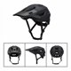 thumbnail image 2 of Casco Adulto Mtb Con Visera Desmontable Ciclismo Seguridad Negro, Unico, 2 of 3