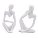 thumbnail image 2 of 2pcs Pensador Escultura Estatuilla Hogar Estatuas Estantería Moderna Decoración Ornamento, 2 of 5