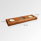 thumbnail image 2 of Portavelas Porta Vela de Madera Triple + Pack 6 Velas Surtidas, 2 of 5