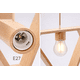 thumbnail image 5 of Luminaria de Techo Rigel Madera Estilo Nórdico Porta Ampolleta E27, 5 of 9