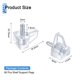 thumbnail image 2 of 90 piezas de soportes de estante transparentes, pasadores de estante de 3 mm para gabinetes, clips de soporte para muebles de cocina, estanterías, armarios, 2 of 5