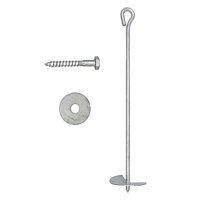 Ioensy - Ancla De Tierra Gancho De Anclaje De Metal Resistente Para Postes De Cerca Refugio De Puertos De Automóviles