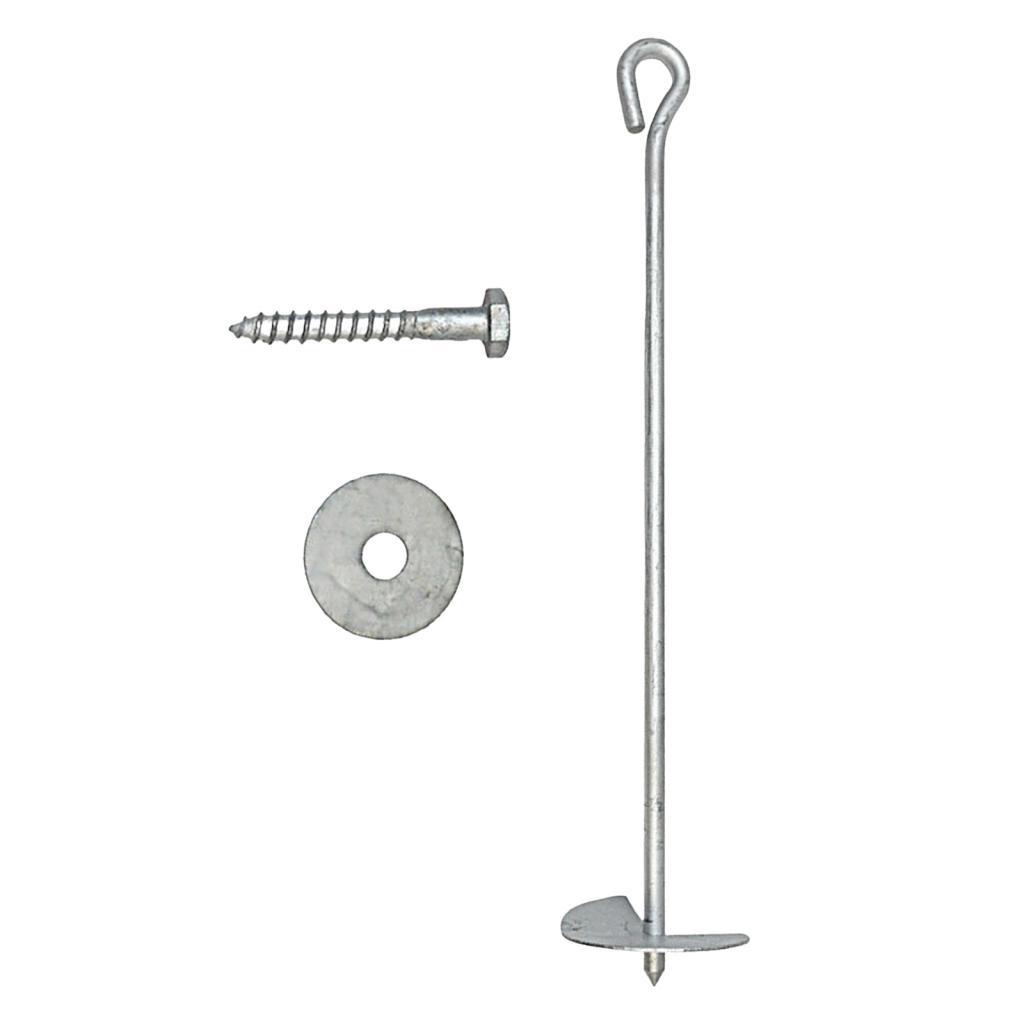 Ioensy - Ancla De Tierra Gancho De Anclaje De Metal Resistente Para Postes De Cerca Refugio De Puertos De Automóviles