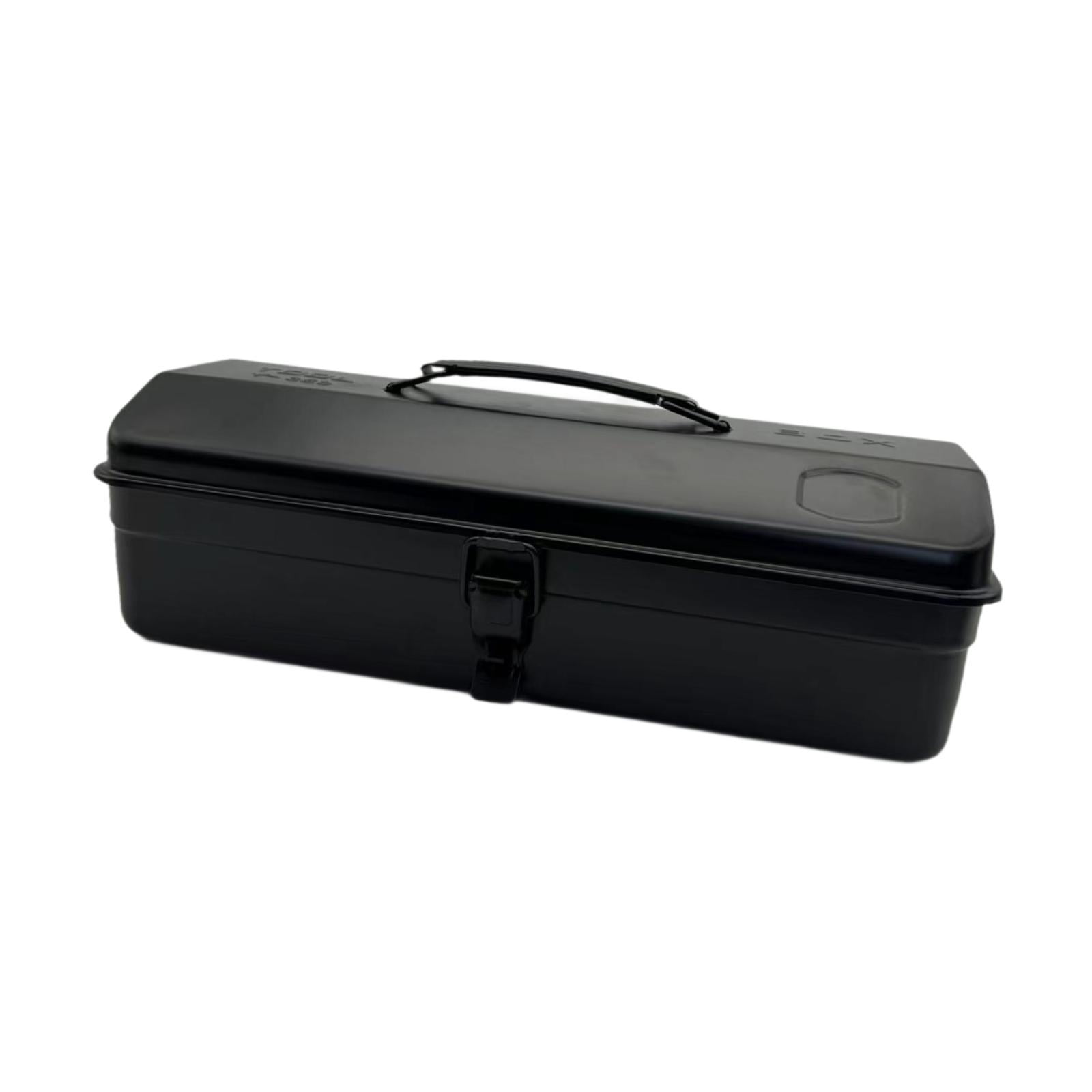 Ioensy - Caja De Herramientas De Metal De Fácil Acceso, Almacenamiento De Hardware, Organizador De Herramientas Multifuncional, Color Negro