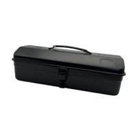 Ioensy - Caja De Herramientas De Metal De Fácil Acceso, Almacenamiento De Hardware, Organizador De Herramientas Multifuncional, Color Negro