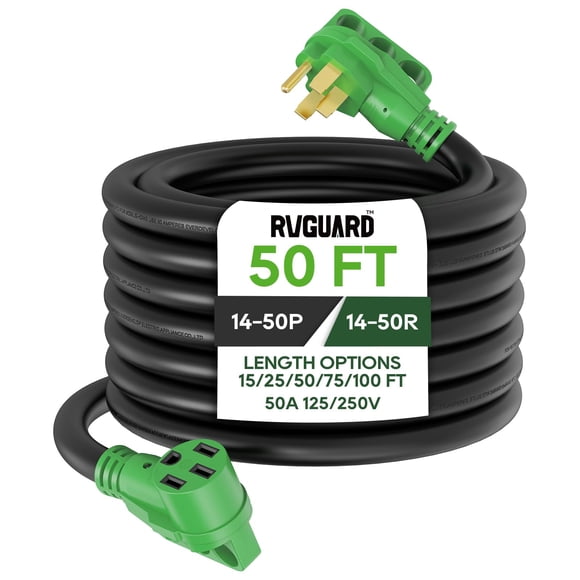 Cable De Extensión Rv Ev 50 Amperios 15 24 Metros Nema 14 50