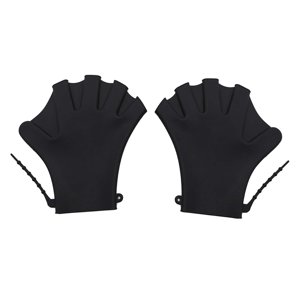 Ioensy - Guantes De Natación Palmeados Buceo Surf Natación De Regazo Ajustable Guantes Acuáticos Negro