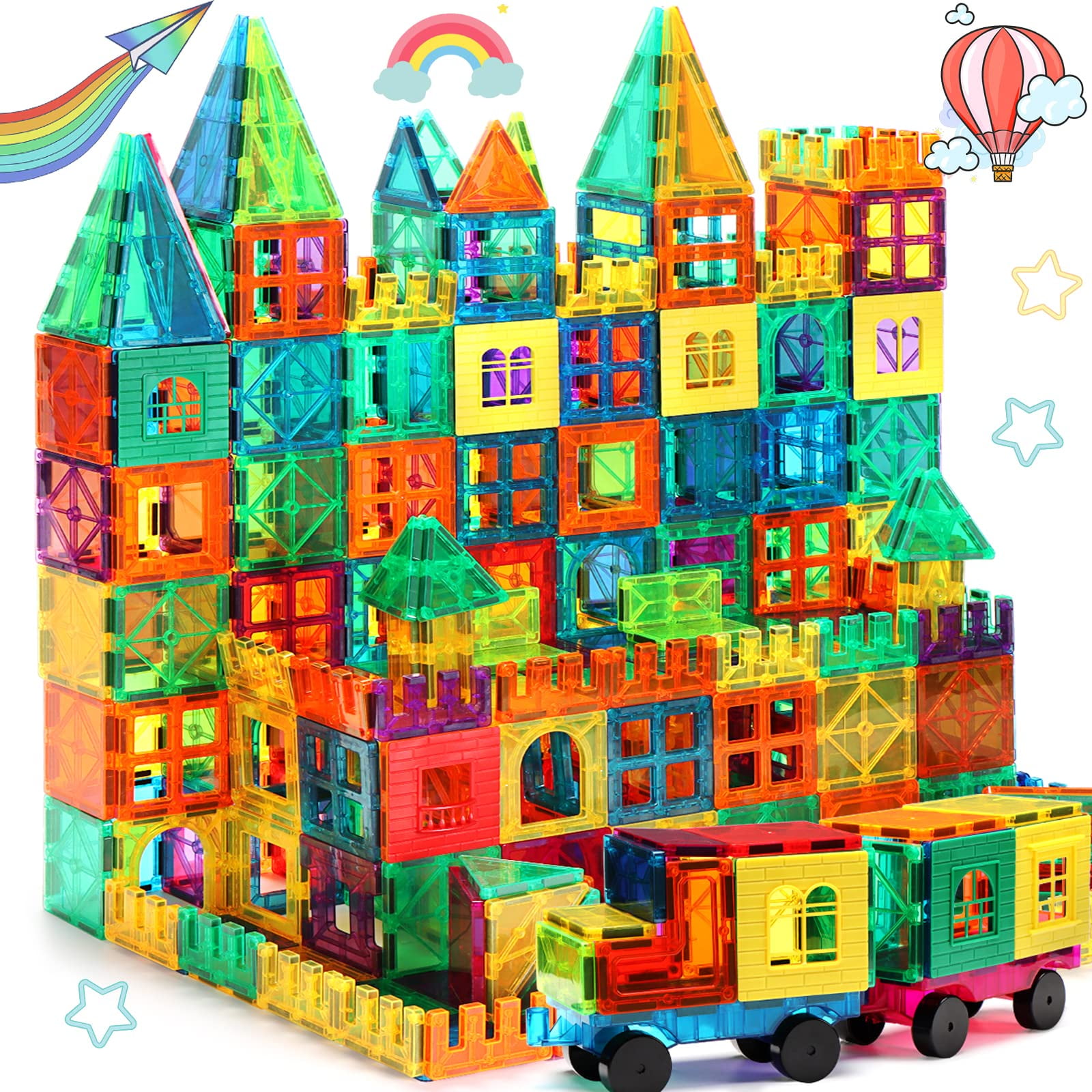 Azulejos Magnéticos Building Blocks Fnjo, 100 Unidades, Para Niños